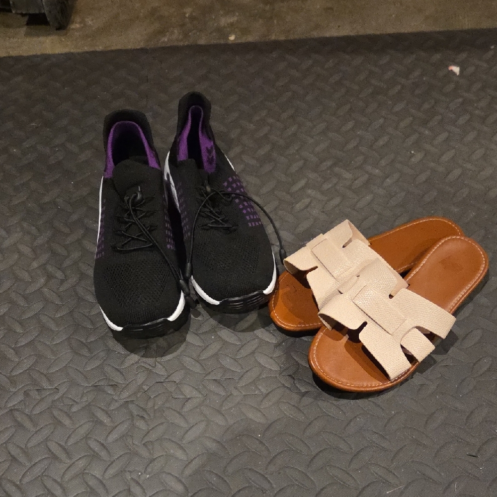 Black and Purple Women's Sneakers